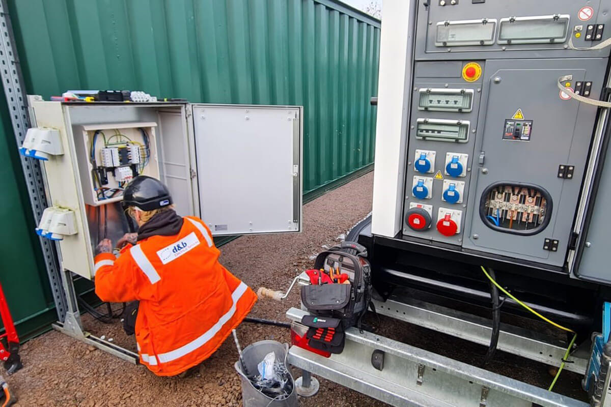 RPS Electrical. Temporary Generator Install at Water Waste Site, photo #3